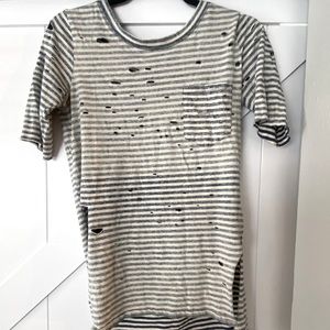 Free people striped tshirt dress/cover up-XS (0-2)